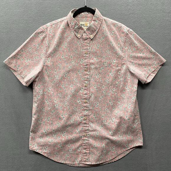 Reyn Spooner Kettle Floral Print Limited Issue Hawaiian Shirt Mens M Pink - Picture 1 of 14